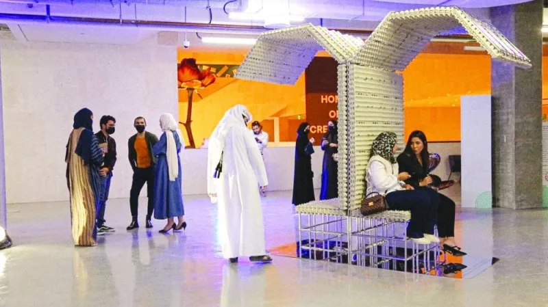The piece of furniture was unveiled at M7 in Msheireb Downtown Doha.