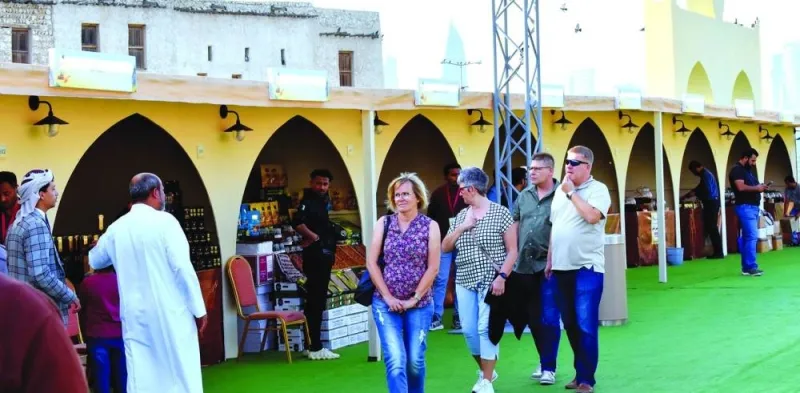 Glimpses from the opening day of the Honey and Dates exhibition at Souq Waqif. PICTURE: Thajudheen
