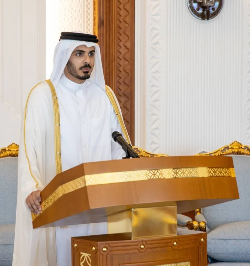 HE Sheikh Khalifa bin Hamad bin Khalifa Al-Thani as Minister of Interior.