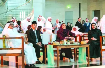 HE Sheikha Al Mayassa bint Hamad bin Khalifa al-Thani at the Qatar – Indonesia Year of Culture 2023 opening Sunday. PICTURE: Qatar Museums