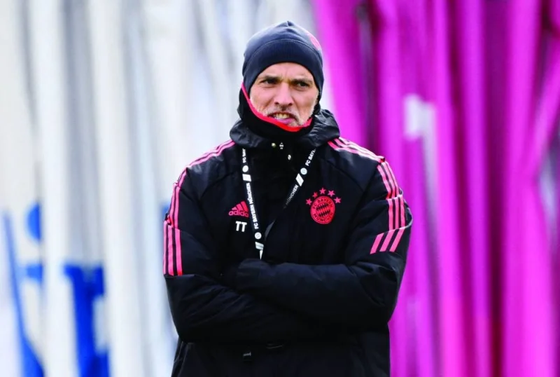 Bayern Munich coach Thomas Tuchel during training. (Reuters)