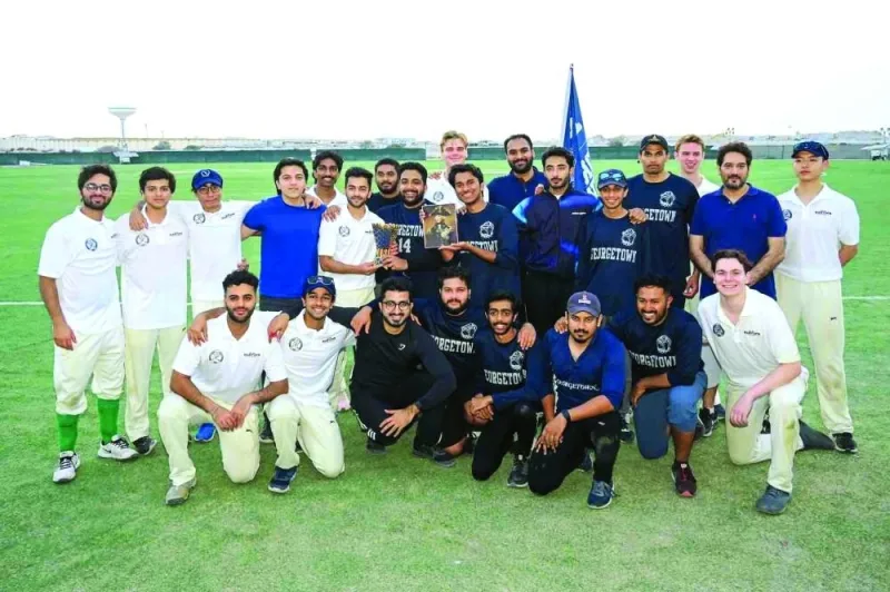 Participants of the cricket tournament.