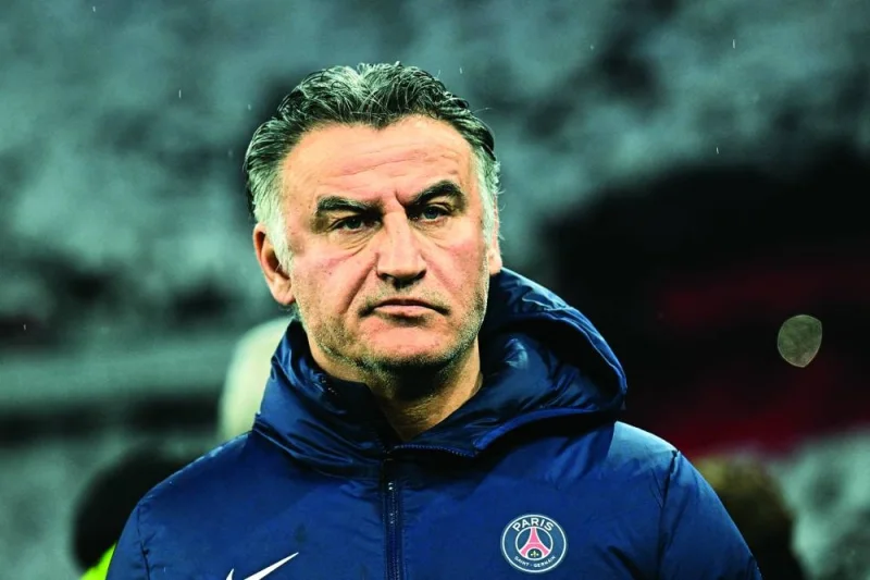 FILE PHOTO: Paris St Germain coach Christophe Galtier. (Reuters)