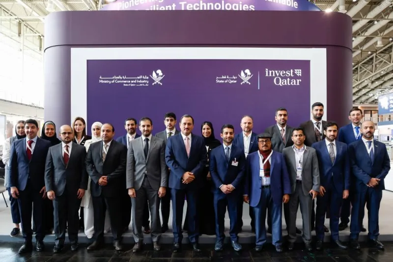 Participants from Qatar at the Hannover Messe International Industrial Fair.