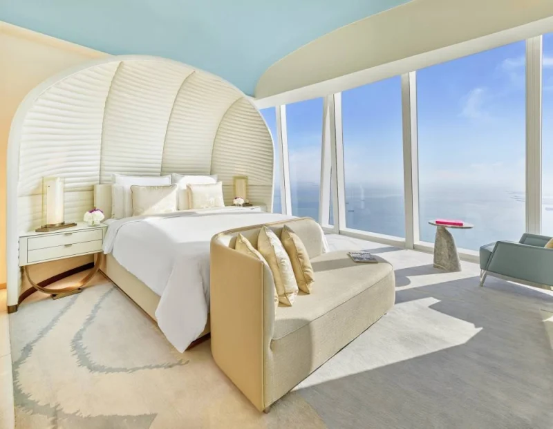 Seaview room at Fairmont Doha.
