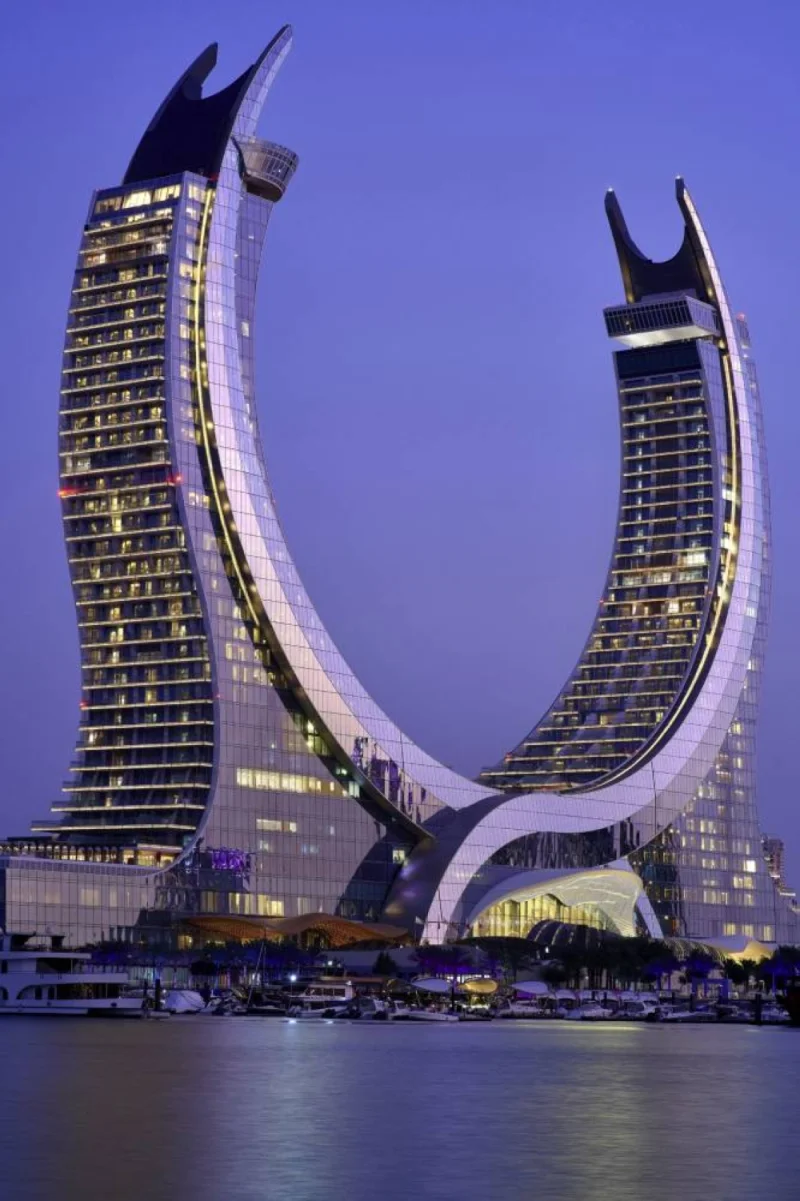 Katara Towers - Raffles Doha and Fairmont Doha.