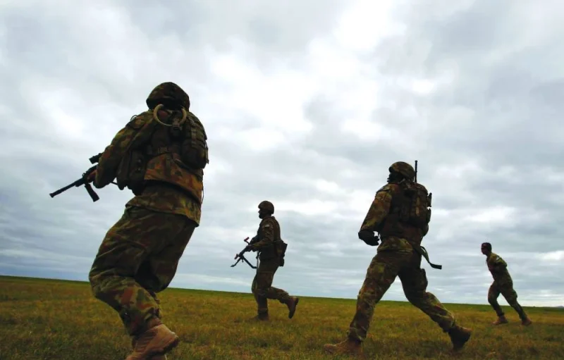 Members of Australia&#039;s special forces conduct an exercise in Melbourne.