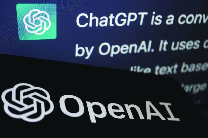 The logo of OpenAI is displayed near a response by its AI chatbot ChatGPT on its website, in this illustration. (Reuters)