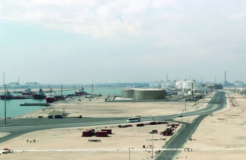The Ras Laffan Industrial City, Qatar&#039;s principal site for the production of liquefied natural gas and gas-to-liquids (file).  The energy sector in Qatar recorded robust growth and energy output increased by 14.3% in annual terms in February, FocusEconomics says.