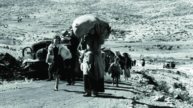 Nakba... the mass forced displacement of the Palestinian people during 1948 when Jewish gangs expelled nearly 800,000 Palestinian citizens from their cities and villages.
