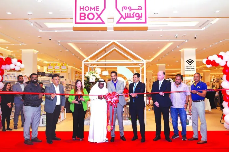Officials at the opening of the Home Box outlet at Abu Sidra Mall.