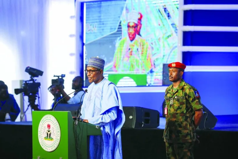 
File photo of Nigeria’s President Muhammadu Buhari. 