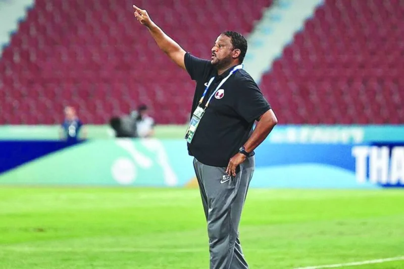 Qatar coach Ibrahim al-Shafie.