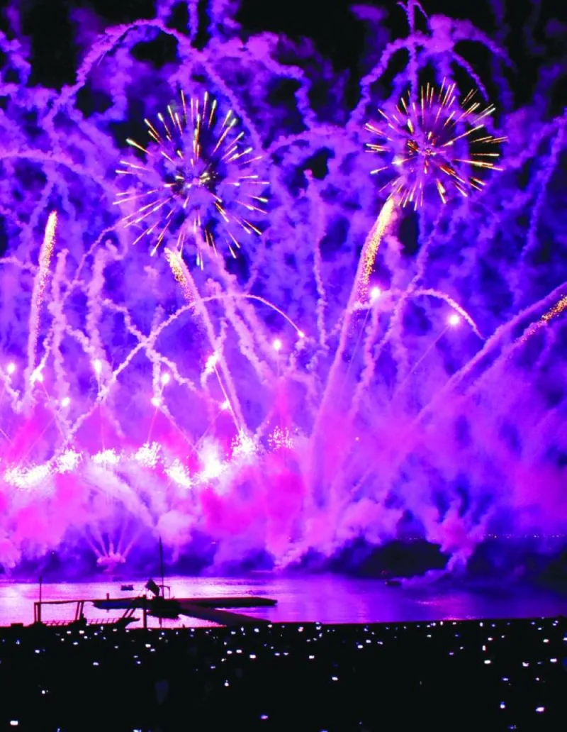 Another moment from the magic of fireworks at Katara.