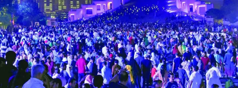 A view of the crowd at Katara Wednesday.