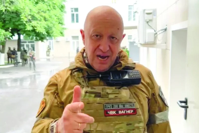 
This video grab taken from handout footage posted on June 24, 2023 on the Telegram account of the press service of Concord — a company linked to the chief of Russian mercenary group Wagner, Yevgeny Prigozhin — shows Yevgeny Prigozhin speaking inside the headquarters of the Russian southern military district in the city of Rostov-on-Don. (AFP) 