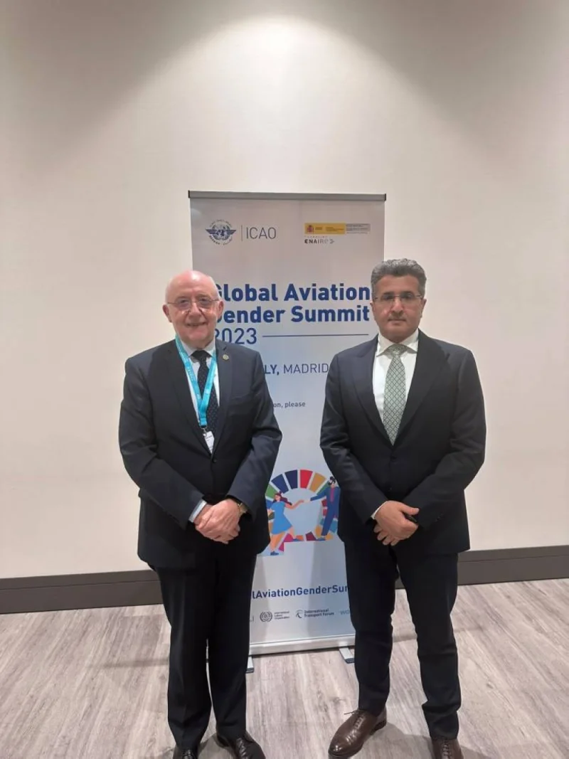  Mohammed Faleh Al Hajri, in charge of managing Qatar Civil Aviation Authority, meets with the President of the Council of the International Civil Aviation Organization (ICAO) Salvatore Sciacchitano.