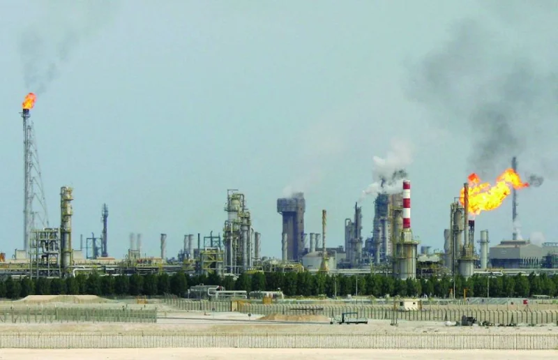 An oil refinery on the outskirts of Doha (file). Qatar&#039;s industrial production increased 1.1% on an annualised basis in May, according to the PSA.