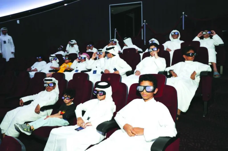 The participants visited Al Thuraya Planetarium and watched a 3D movie entitled &#039;The Astronaut&#039;.