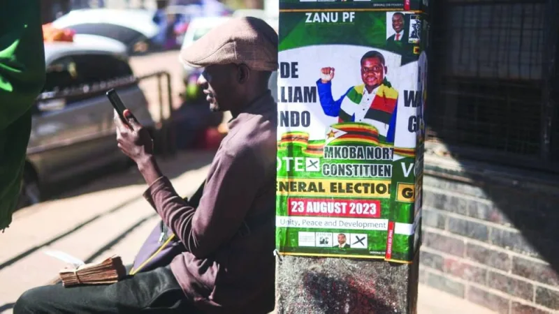 Zimbabwe heads to the polls on August 23 to elect the president and legislature. (AFP)