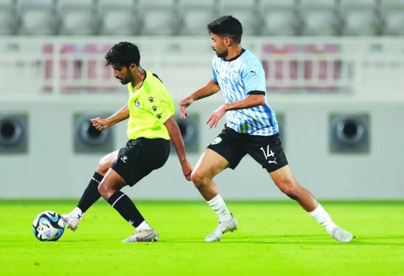 Al Gharafa and Al Wakrah in action during a pre-season friendly match. Al Gharafa won 1-0.