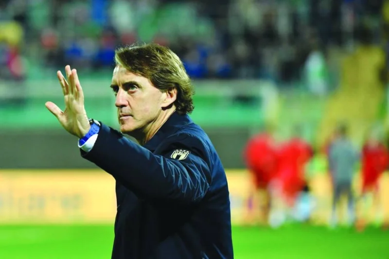 Italy&#039;s coach Roberto Mancini. (AFP)