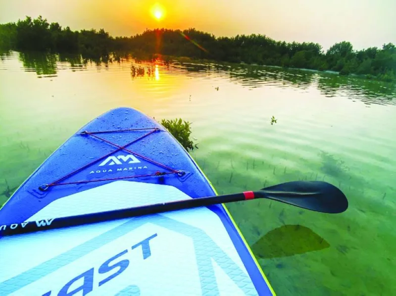 Nature enthusiasts can enjoy kayaking and stand-up paddling tours at the Al Thakira Mangrove Nature Reserve. PICTURE: AquaSports