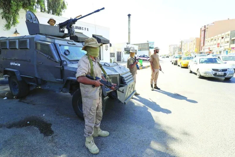 Forces affiliated with the Tripoli-based Government of National Unity (GNU) deploy following two days of deadly clashes between two rival groups in Libya’s capital, on Wednesday.