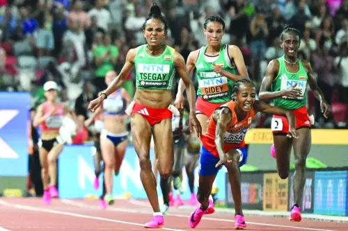 Hassan fall hands Tsegay gold; no stopping Crouser - Gulf Times