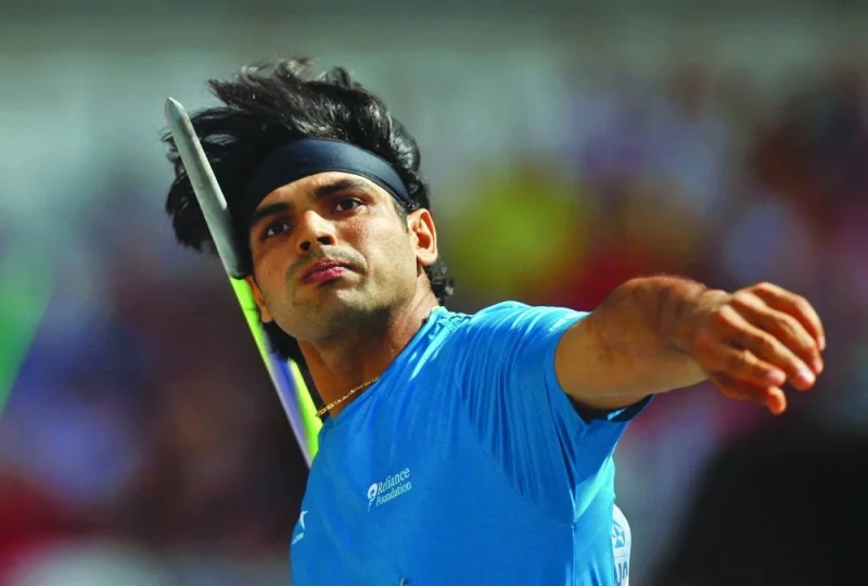 India’s Olympic champion Neeraj Chopra in action during javelin throw qualification at the World Athletics Championship in Budapest on Friday.