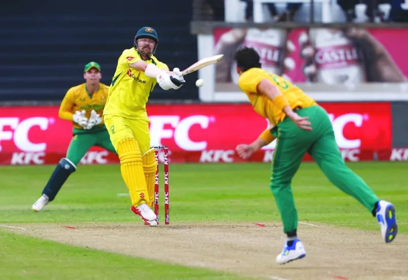 Australia’s Travis Head in action against South Africa during their third and final T20I at Kingsmead Cricket Ground, Durban, South Africa, on Sunday. (Reuters)