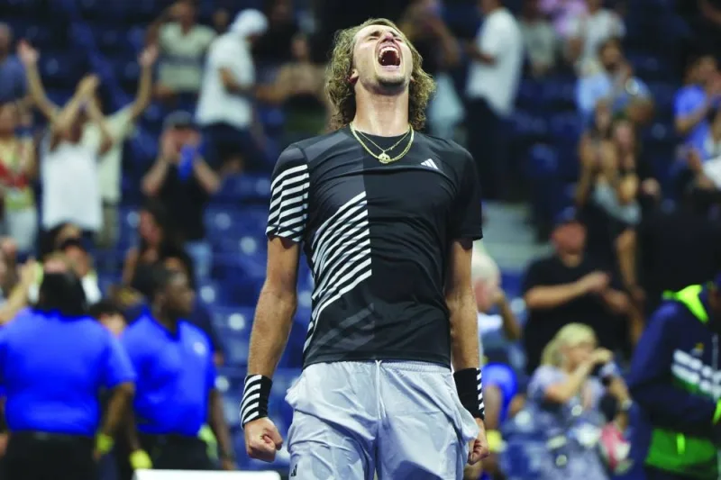 
Alexander Zverev of Germany reacts after defeating Jannik Sinner of Italy. (AFP) 