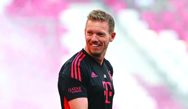 (File photo) Bayern Munich&#039;s headcoach Julian Nagelsmann. (AFP)