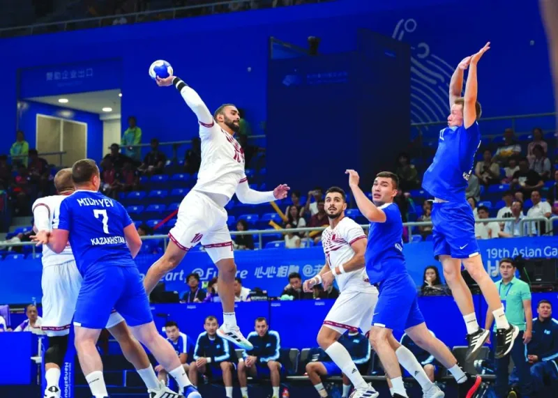 Qatar’s handball team outplayed Kazakhstan 46-13 at the Zhejiang Gongshang University Sports Centre in Hangzhou on Friday.
