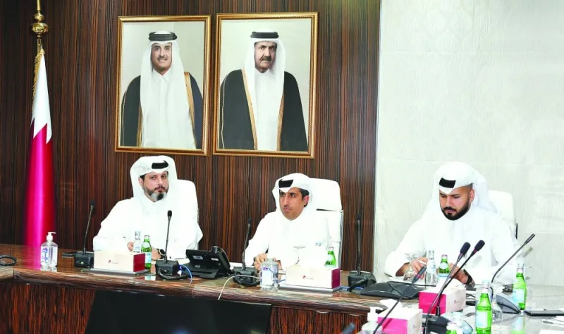 Qatar Chamber general manager Saleh bin Hamad al-Sharqi presiding over the Technical Committee meeting.