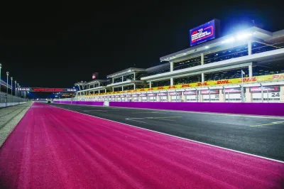 
Lusail International Circuit has been revamped with a new pit and paddock area to welcome back the F1 teams. 