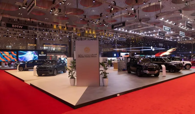 Jaguar Land Rover vehicles at the GIMS 2023.