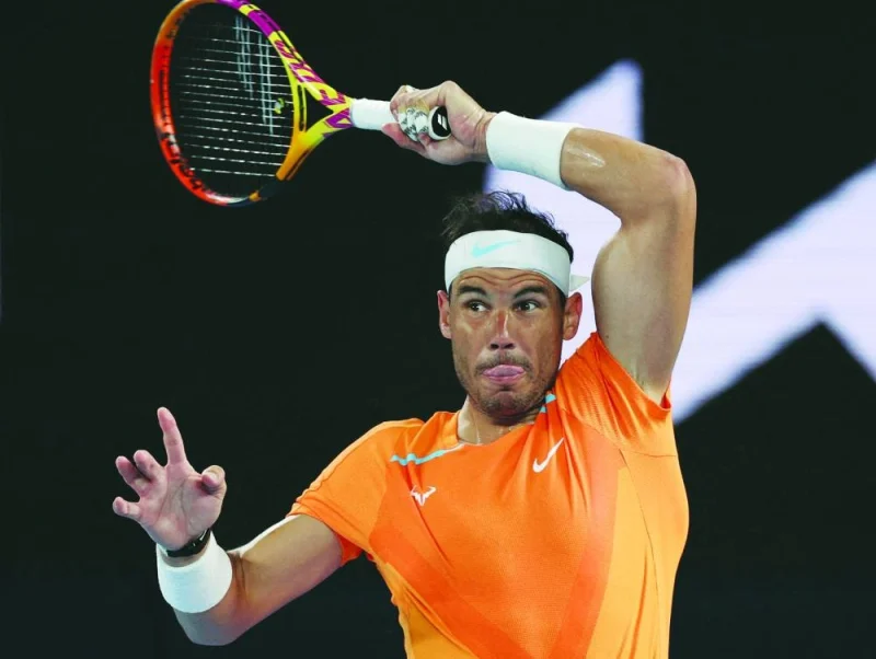 Spain&#039;s Rafael Nadal in action during his second round match against Mackenzie Mcdonald at the Australian Open in this January 18, 2023 file photo. (Reuters) 