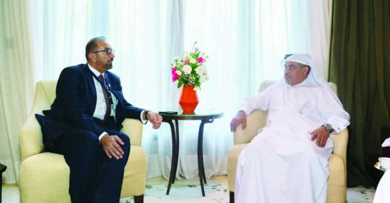 HE the Minister of Finance Ali bin Ahmed al-Kuwari met with heads of several financial and governmental institutions on the sidelines of the annual meetings of the World Bank Group (WBG) and the International Monetary Fund (IMF). 