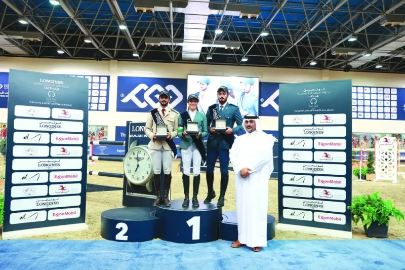 Organising committee member Ali al-Rumaihi awarded the trophies to winners of the Big Tour on Saturday.