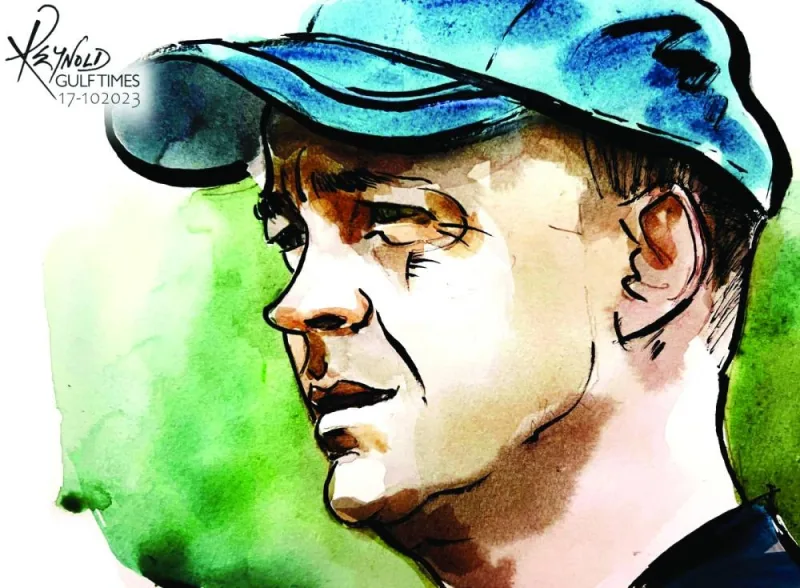 Afghanistan coach Jonathan Trott (Illustration by Reynold/Gulf Times)