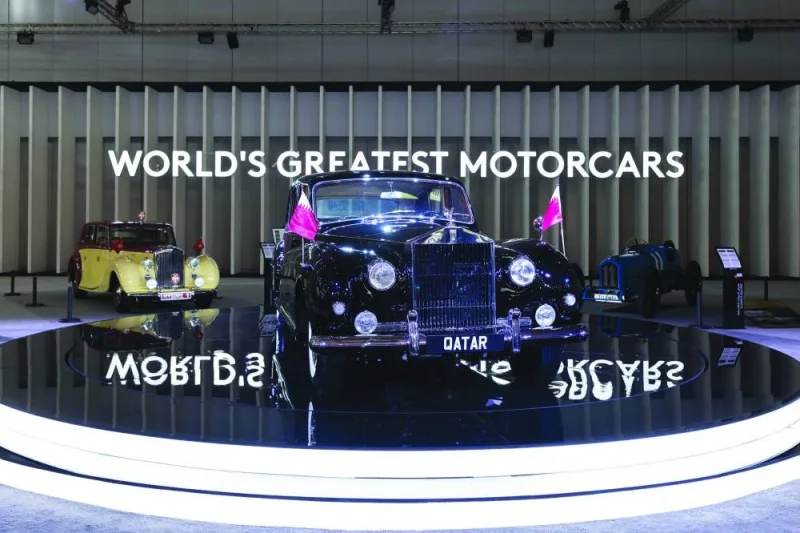 Classic cars on display at GIMS Qatar.