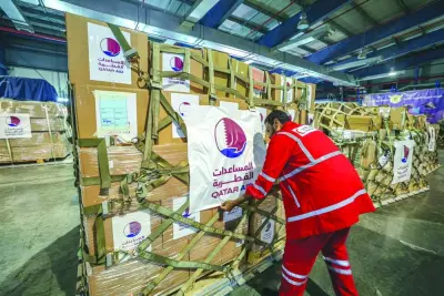 
A Qatari plane carrying 37 tonnes of food and medical aid, provided by Qatar Development Fund, departed for the city of El Arish in Egypt. This aid is intended for transfer to Gaza and is part of Qatar’s ongoing support for the Palestinian people. 