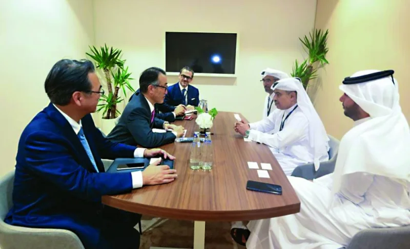 HE the Minister of Finance Ali bin Ahmed al-Kuwari also met Masahiro Kihara, President and CEO of Mizuho Bank Group, on the sidelines of the FII forum.