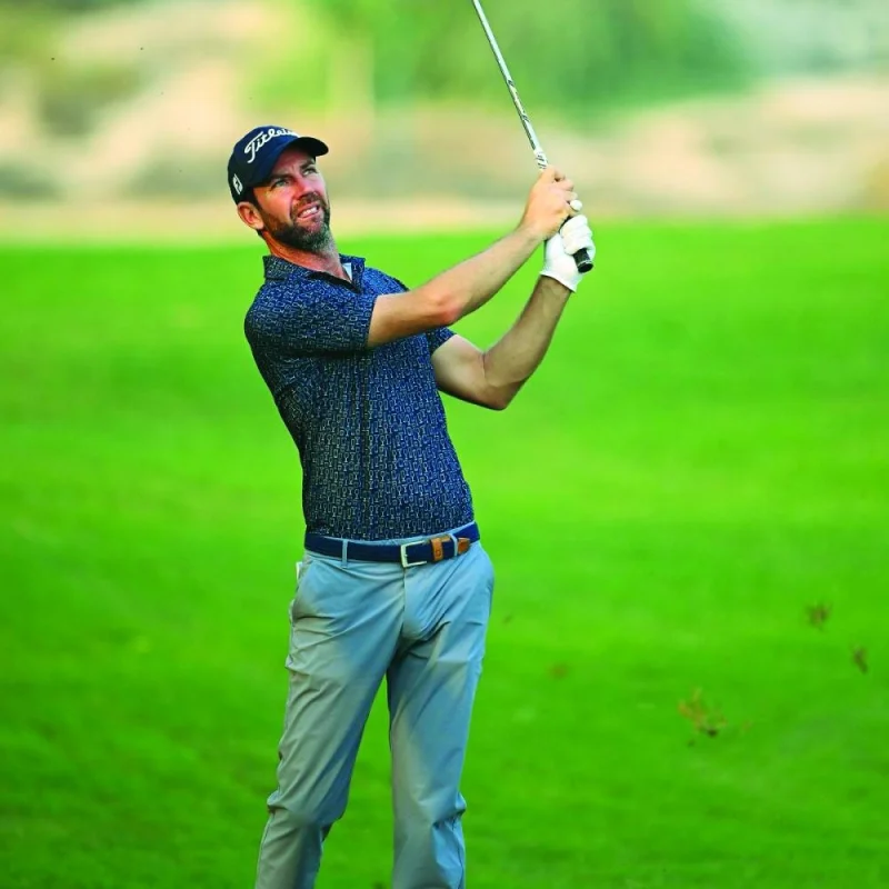 Scott Jamieson in action during the first round of the Commercial Bank Qatar Masters at Doha Golf Club on Thursday.