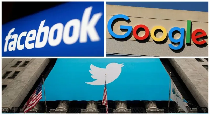 
FILE PHOTO: Facebook, Google and Twitter logos are seen in this combination photo. (REUTERS) 