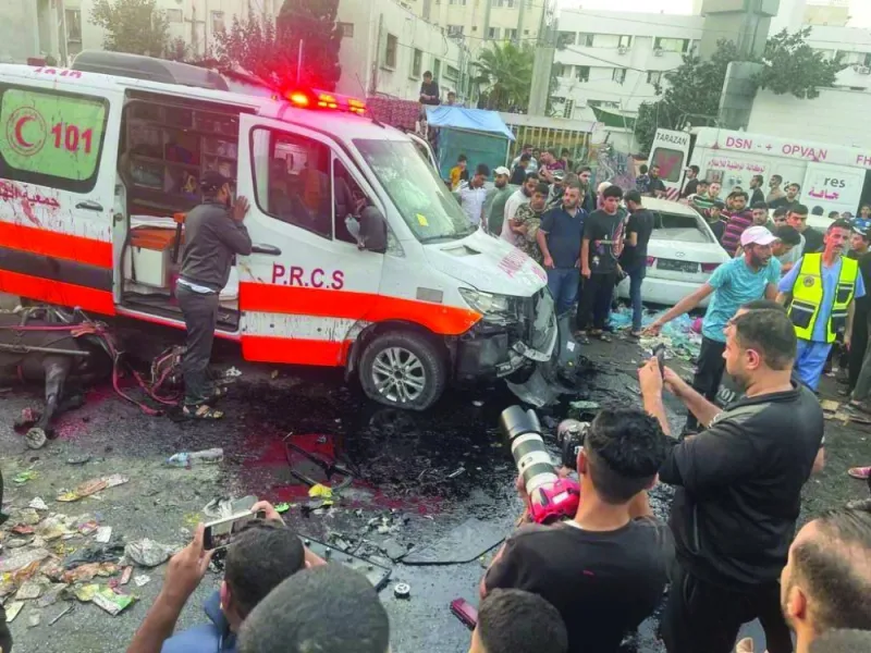 QRCS also condemned bombing of ambulance vehicles.
