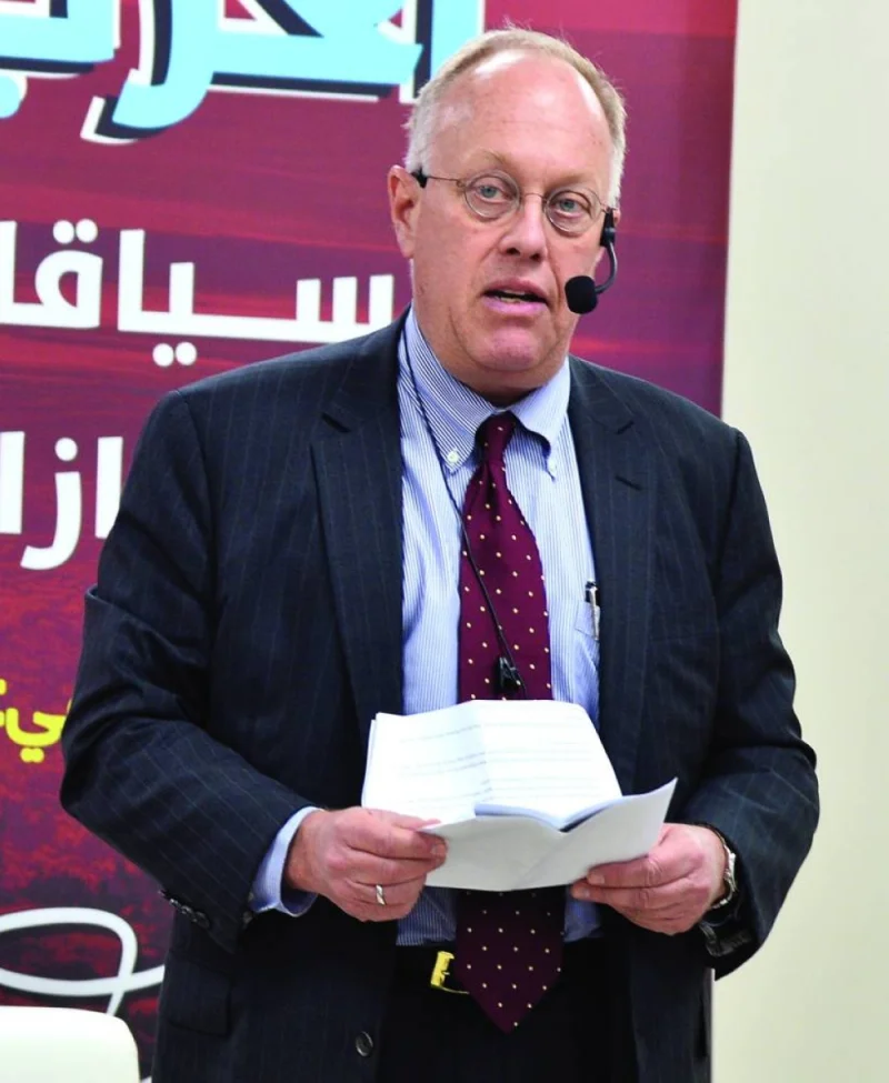 Chris Hedges reading out "A letter to Palestinian children"