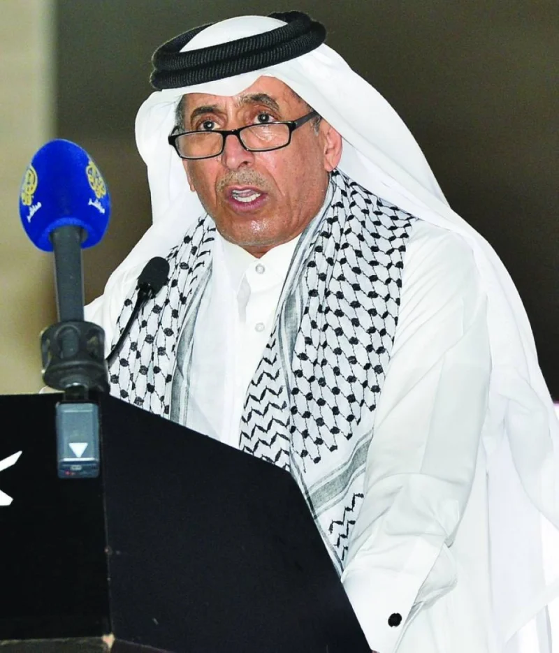 DICID chairman Ibrahim al-Naimi addressing the gathering. PICTURE: Shaji Kayamkulam