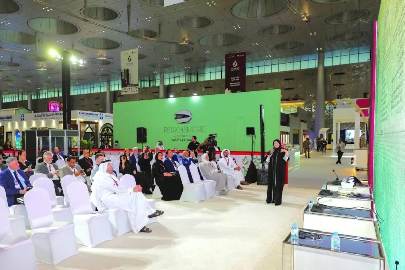 One of the seminars held on the sidelines of the Made in Qatar 2023 exhibition yesterday at DECC.